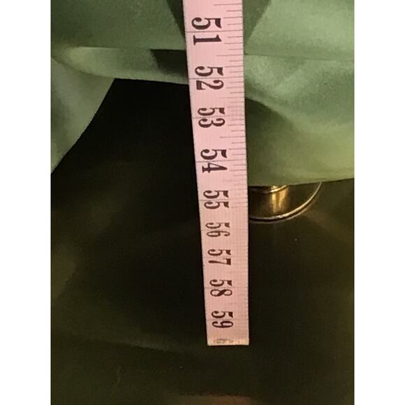 FORMAL PARTY SZ 2 XS Green Sage Sequin Sweetheart Neck Maxi Dress NEW B63 - Picture 3 of 8